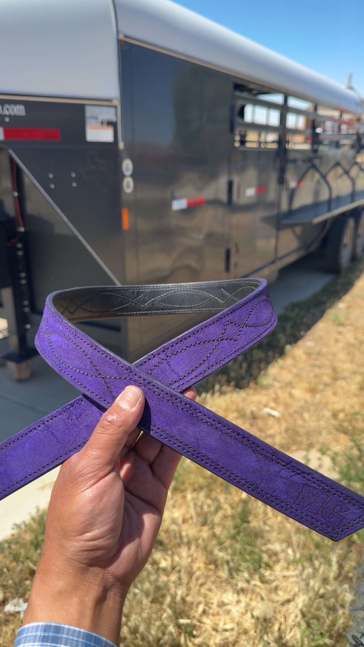 Custom Purple Gunslinger Belt