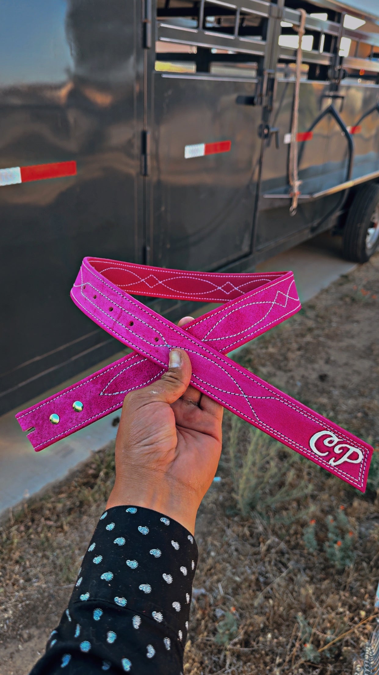 Custom Pink Gunslinger Belt
